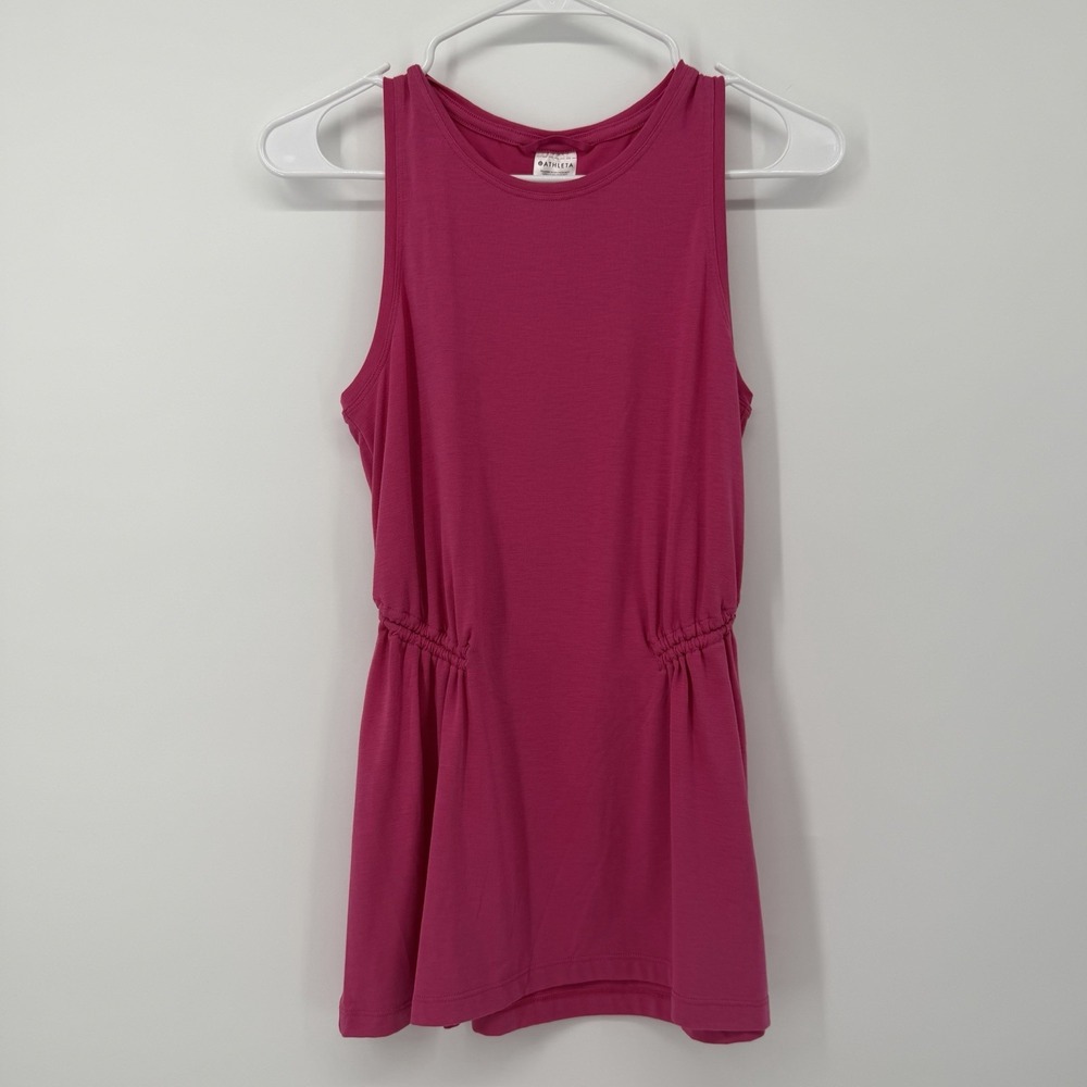 Athleta Hot Pink Santorini Tank Top Womens Size XS Sleeveless Workout Gym Run